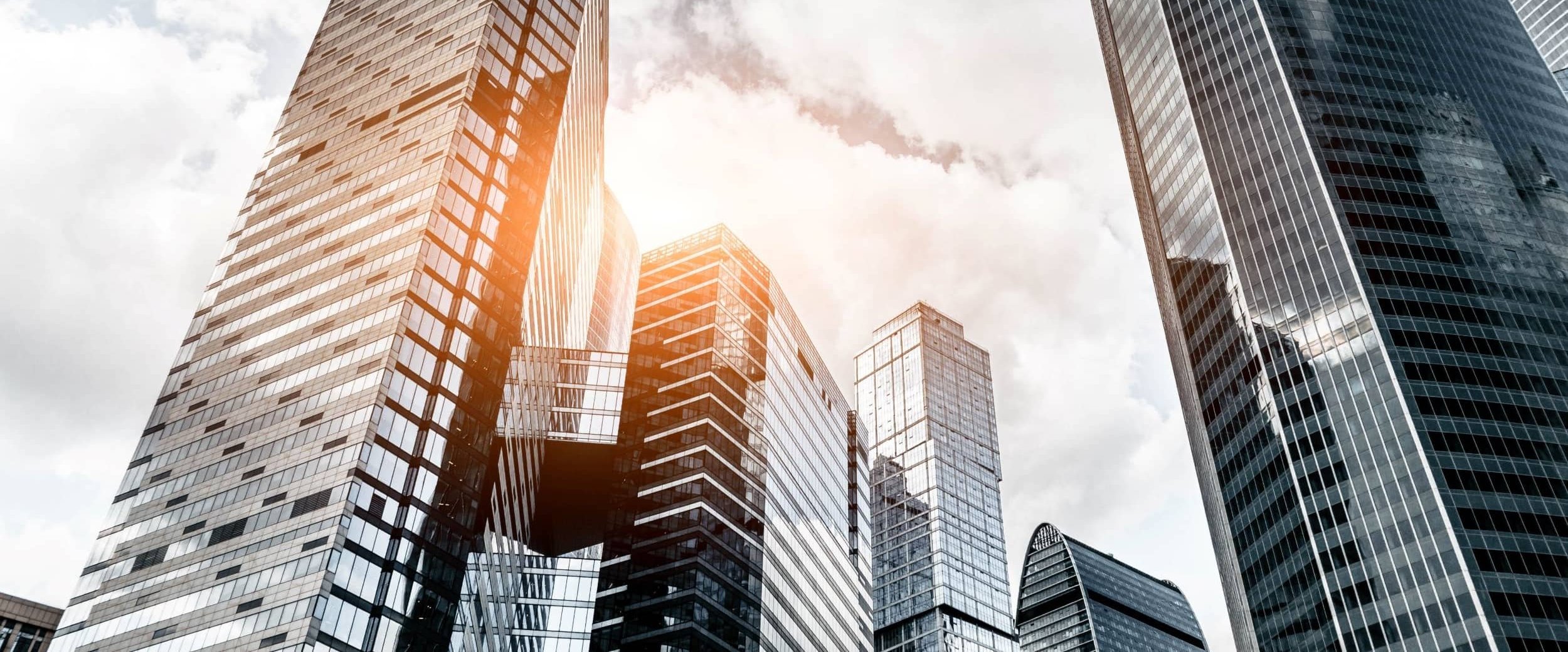 Skyline showcasing local business district
